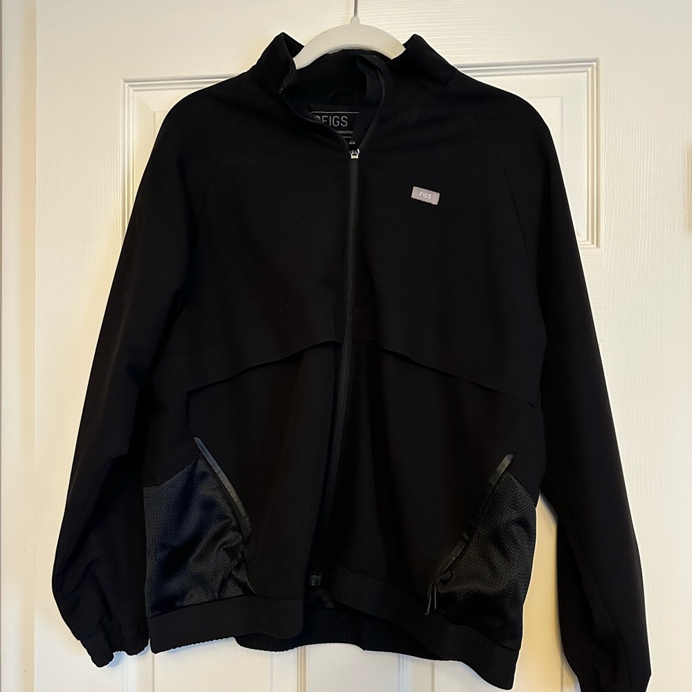Figs Black Bomber Jacket